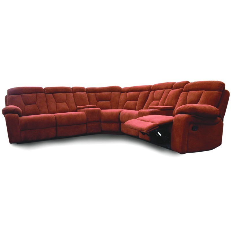 Abruzzo Sofa Corner Bingo Fabric Choco