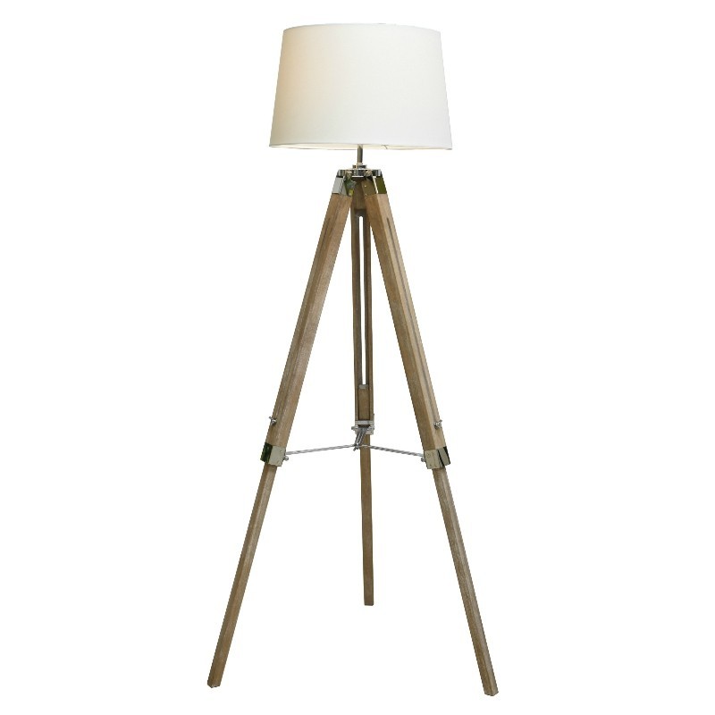 Floor Lamp Wooden Old Chinese Ash Finish