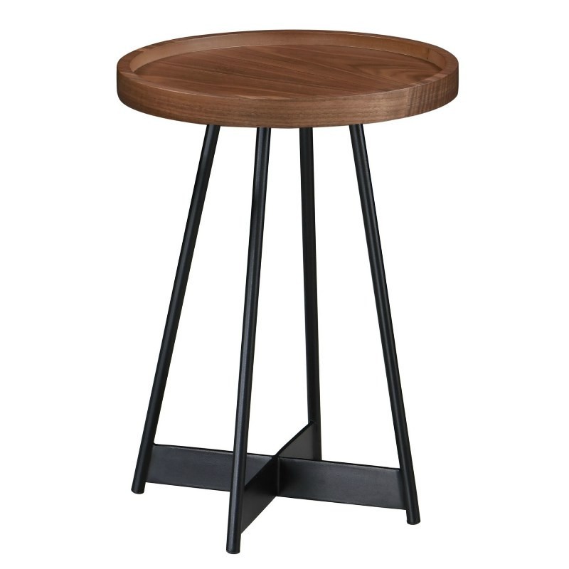 Dublin Side Table Walnut & Black