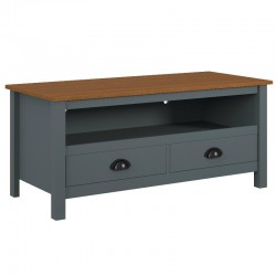 Topazio TV Rack W/2 Drws S.Wood Grey