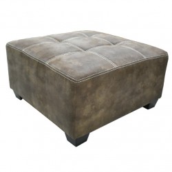 Eiffel Ottoman Shogan Almond Colour Fabric