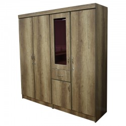 Venlo Wardrobe 4 Doors Melamine Beige