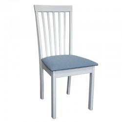 Boris Chair Sky Blue Fabric Seat