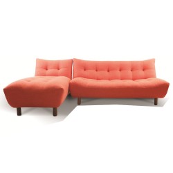 Mallo Sofa Bed Red Fabric