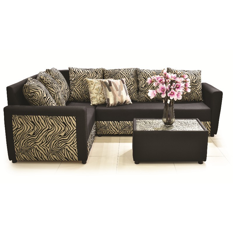 Tricia Corner Grey & Black + coffee table Tricia Corner Grey & Black + coffee table