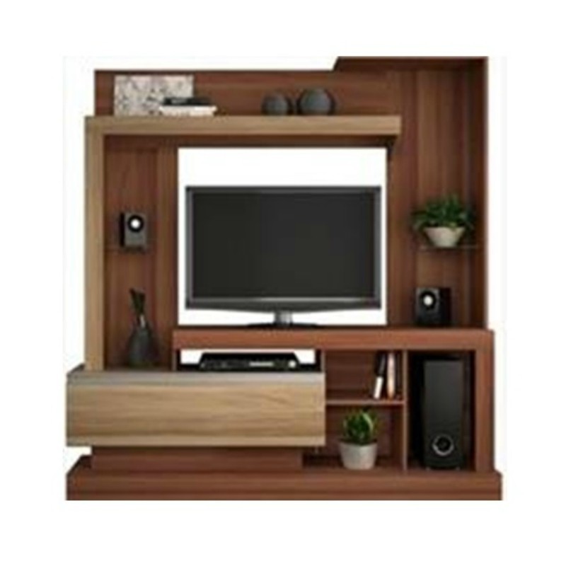 Bravo High TV Cabinet Teak Particle Board Bravo High TV Cabinet Teak Particle Board