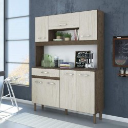 Kit Magazin 120 Kitchen Unit Almond Rustic