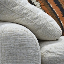 Aissance Modular Sofa+Armless Chair Ivory