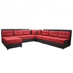 Alton Sofa Corner Fabric Red