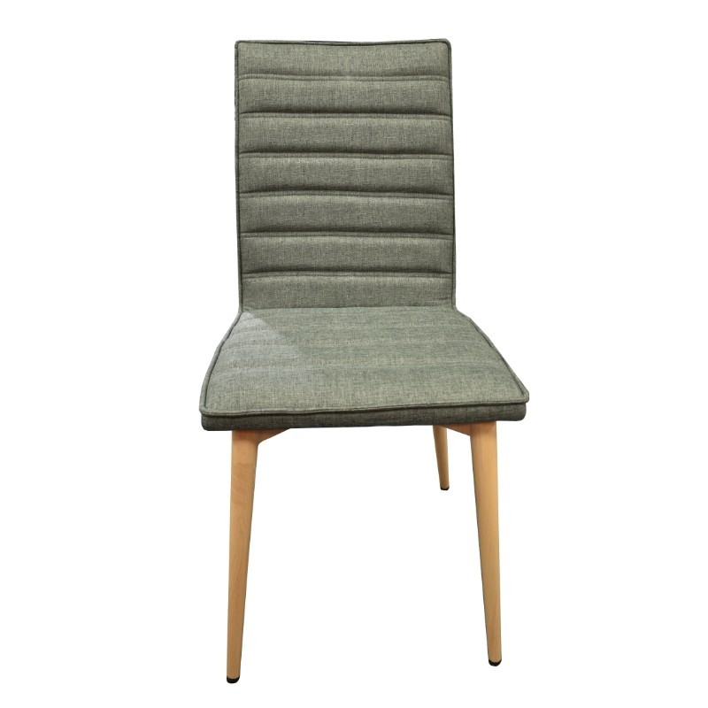 Elfa Chair Metal & Black Fabric Cushion