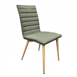 Elfa Chair Metal & Black Fabric Cushion