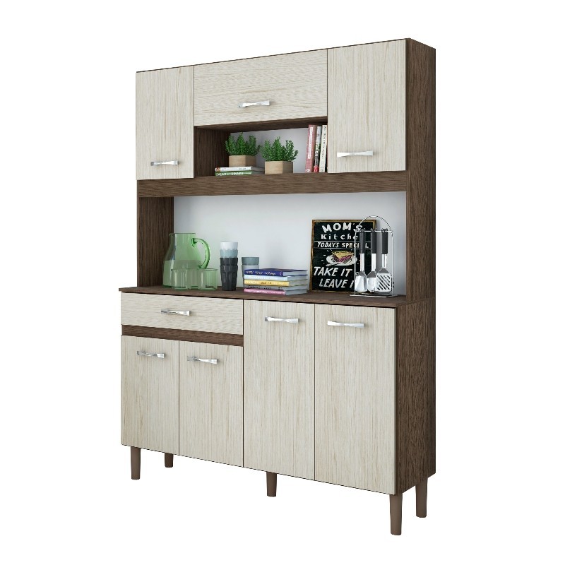 Kit Magazin 120 Kitchen Unit Almond Rustic