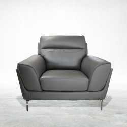 Molly Accent Chair Leather+PVC Mocha Color