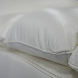 Russo Chaise White Leather Gel
