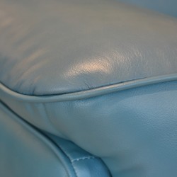 Arena Accent Chair Leather+PVC L.Blue Color