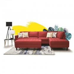 Cove Sofa Corner LAF LVST+RAF Chaise Ruby