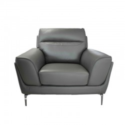 Molly Accent Chair Leather+PVC Mocha Color