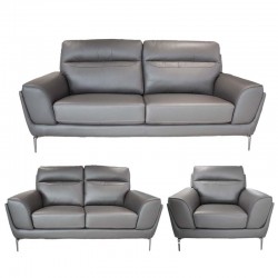 Molly 3+2+1 Leather+PVC Mocha
