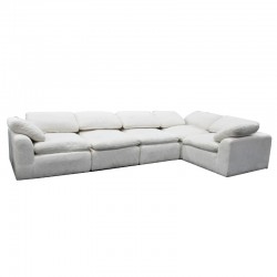 Aissance Modular Sofa+Armless Chair Ivory