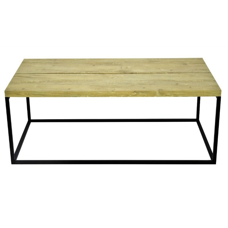 Cherry Coffee Table MDF & Metal Tube