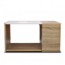 Mars Coffee Table Grey Oak/White