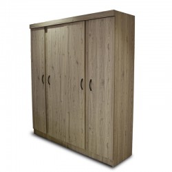 Preston 4Dr Wardrobe Sand Ash Plywood