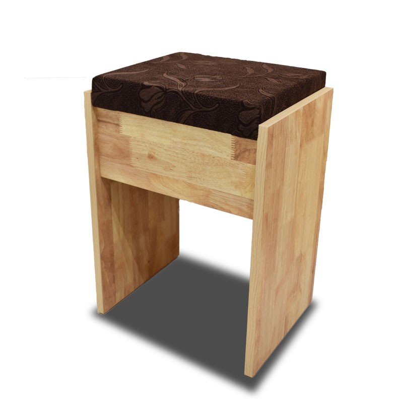 Walton Pouf Joint Wood Grey