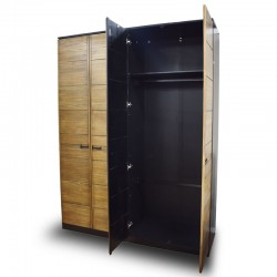 Briony Wardrobe 4 Drs Honey&Coffee Finish