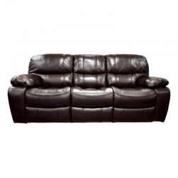 Lugano Sofa 3+2+1 Brown Leather/PVC