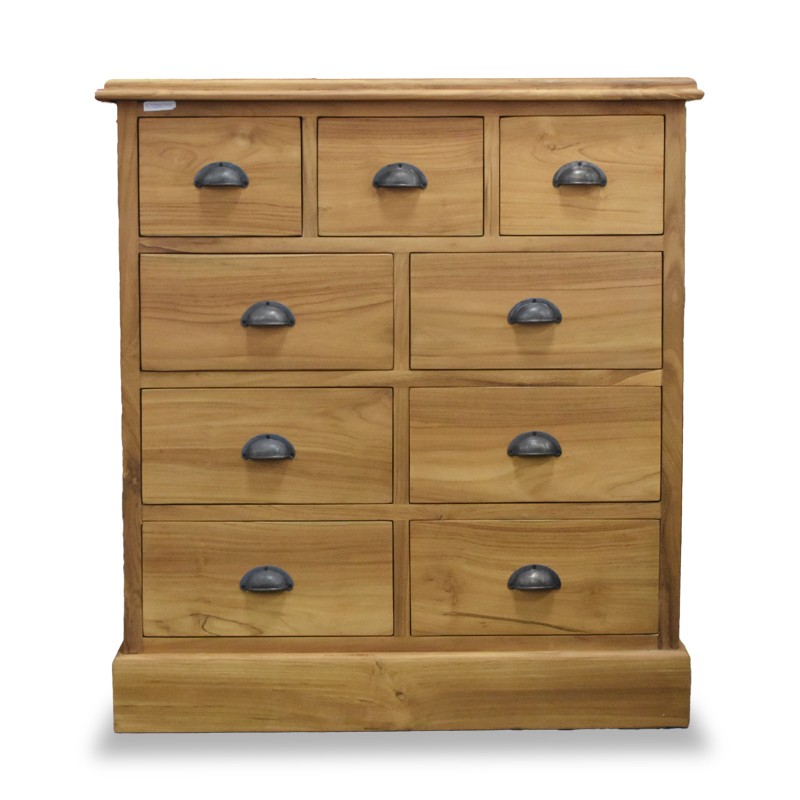 Java Chest of 9 Drawers In Teak