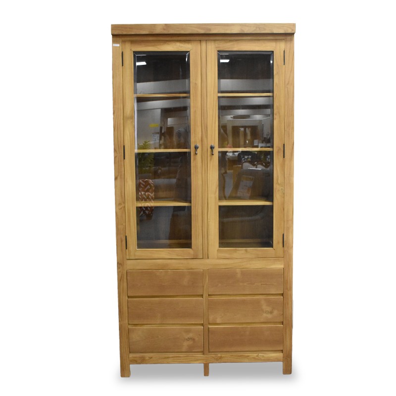 Oriana Bookcase Cabinet In Teak Oriana Bookcase Cabinet In Teak