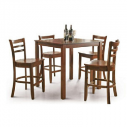 Lydon Table and 4 Chairs Brown