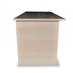 Stema desk 1600x750 Melamine modesty panel