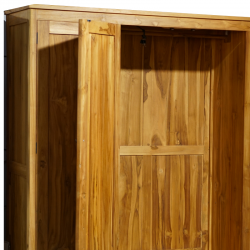 Essex 4 Doors Wardrobe In Teak