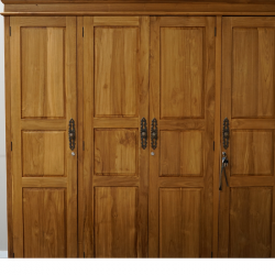 Bellini 4 Doors Wardrobe In Teak